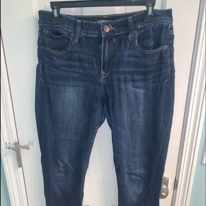 Classic skinny blue jeans from express